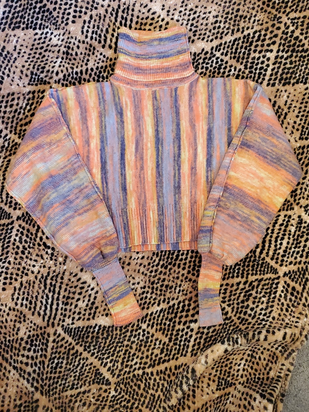 urban outfitters striped turtleneck sweater size xs euc